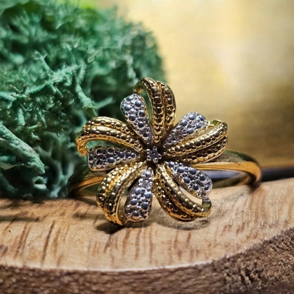 Karis Diamond accent Peony ring